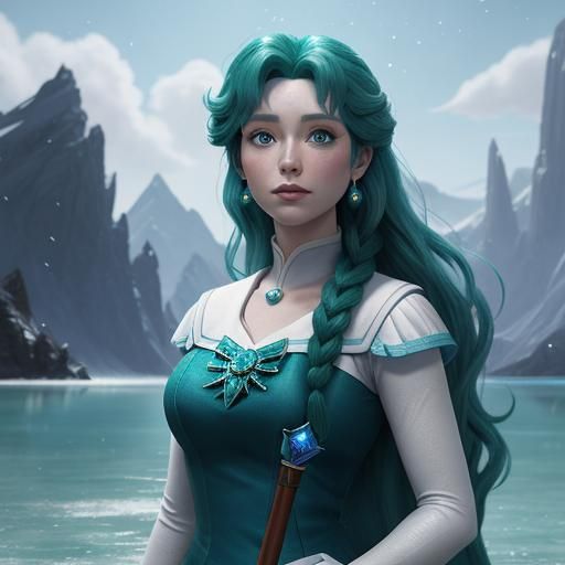 Sailor Neptune as Anna from frozen