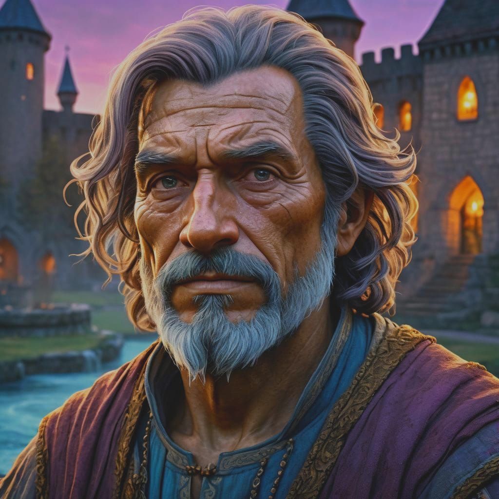 Medieval Peasant Portrait in Fantasy Illustration