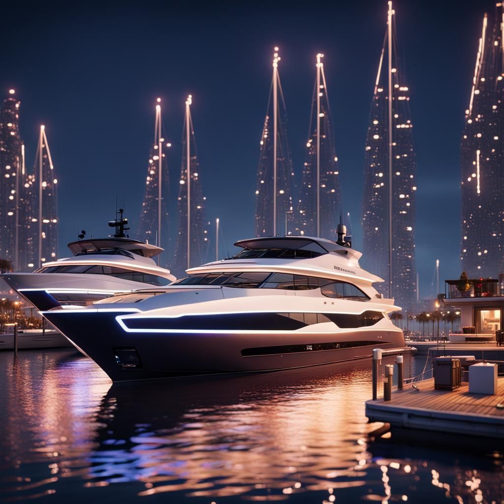 Dubai Marina at Evening: Christmas Lights in 8K