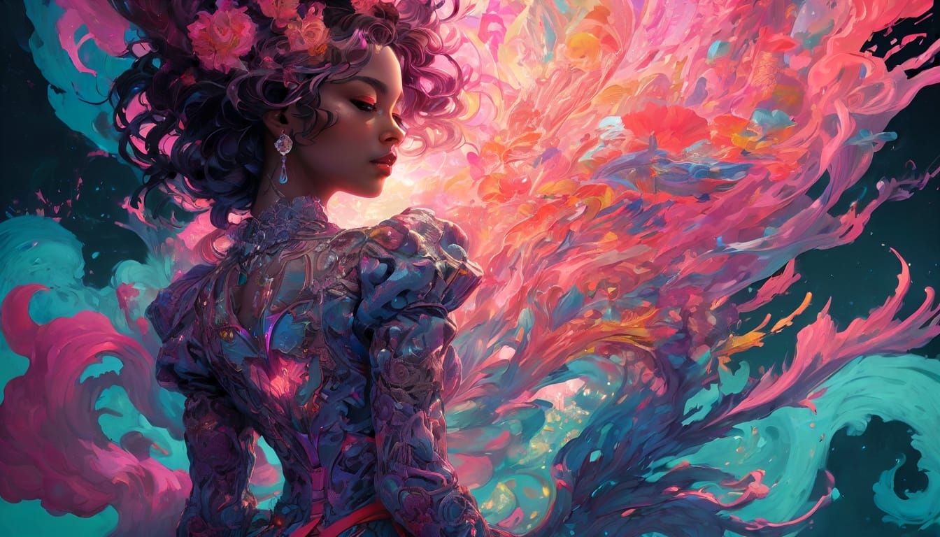 Surreal Body Portrait in Loish Style