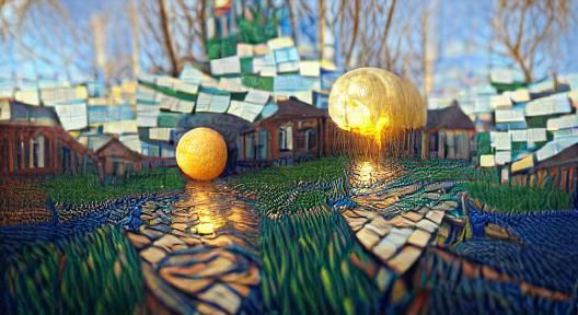 Twilight Pixel Art in Pre-Raphaelitism Style