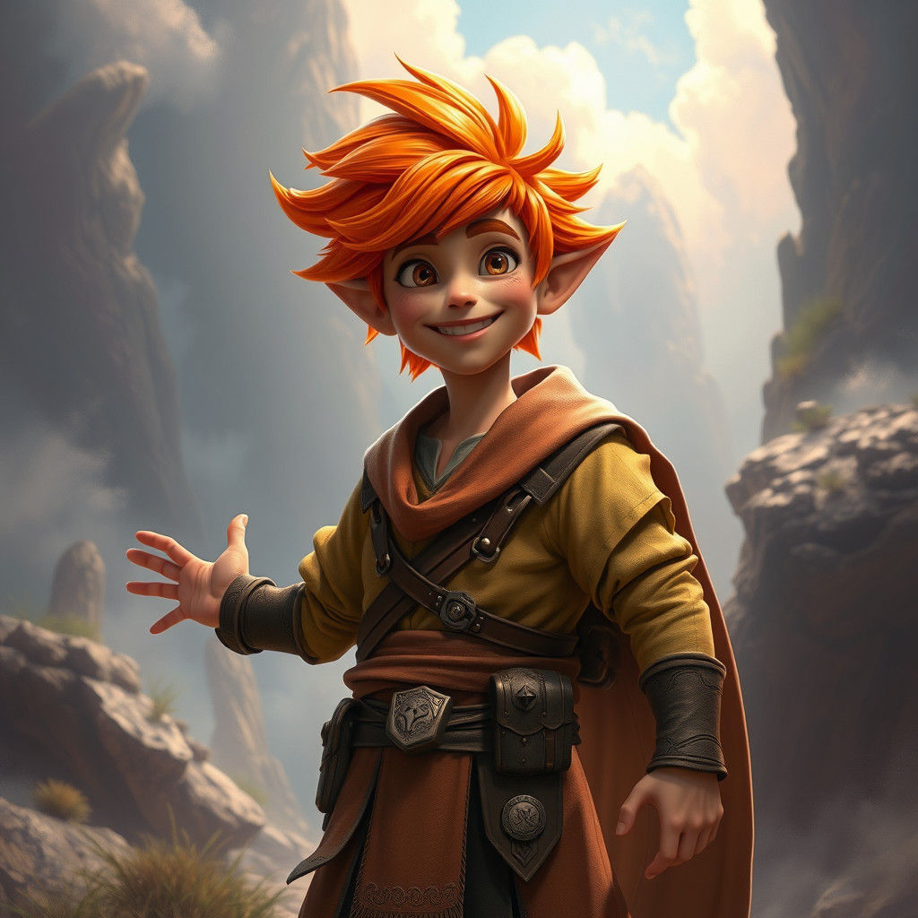 Heroic Figure Radiating Protection and Justice