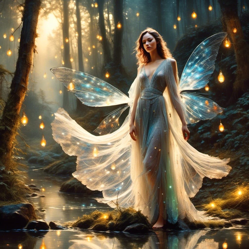 Graceful Fairy Dance in Enchanted Forest
