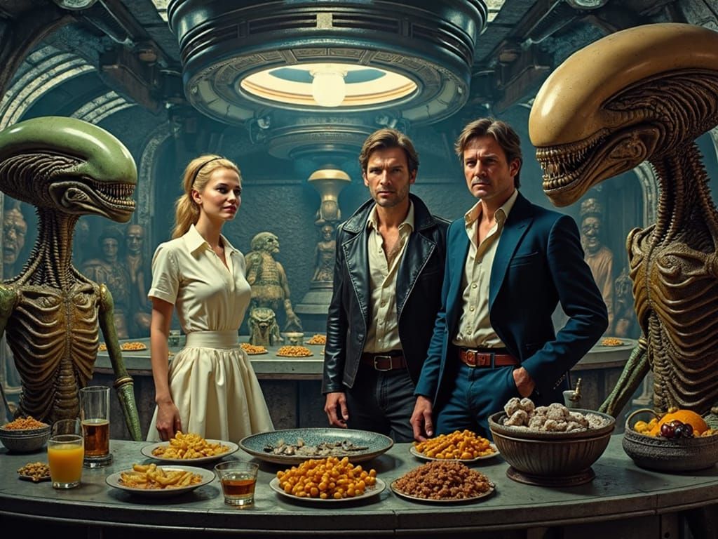 Indiana Jones and Han Solo in Alien Cantina