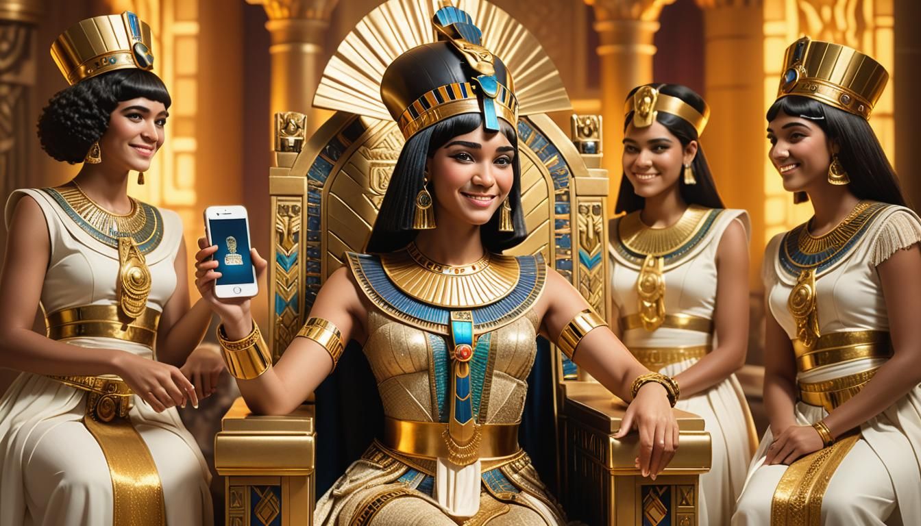 Cleopatra with iPhone: A Photorealistic Portrait