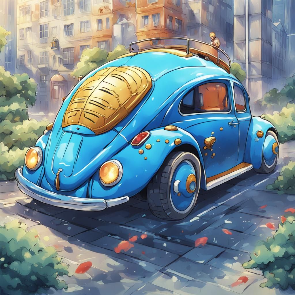 Blue Beetle in Anime Key Visual Style