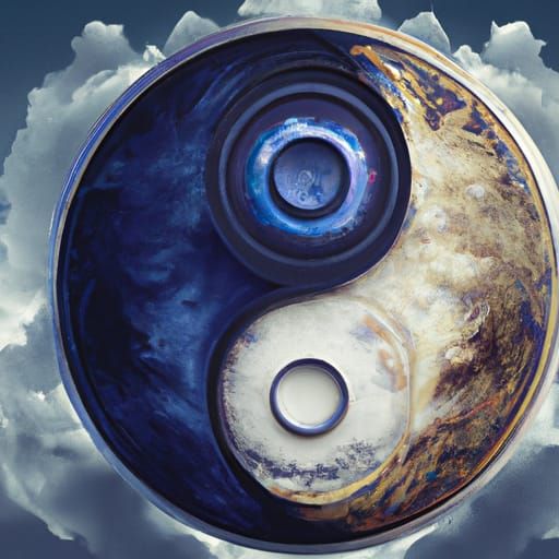 Celestial Yin Yang: Detailed Matte Painting