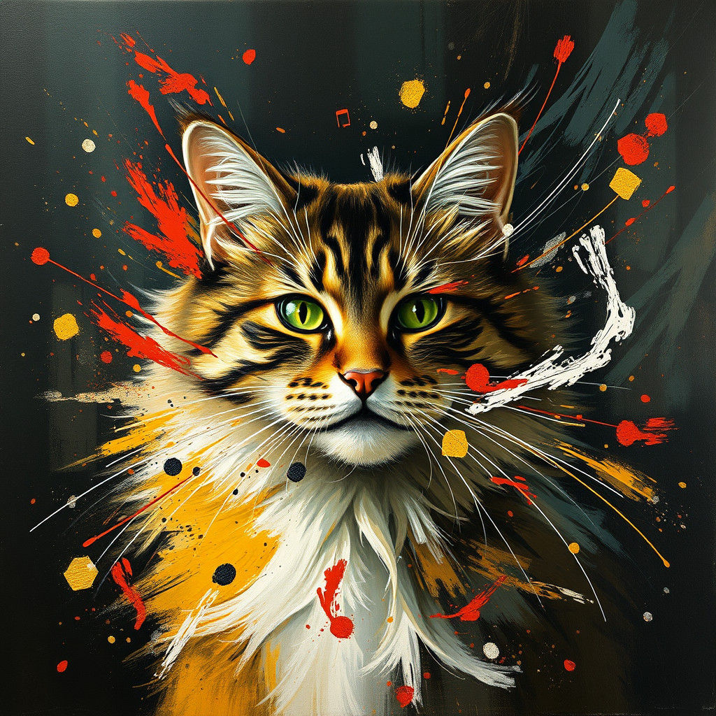 Vibrant Masterpiece in Style of 19th Century Dutch Masters w...