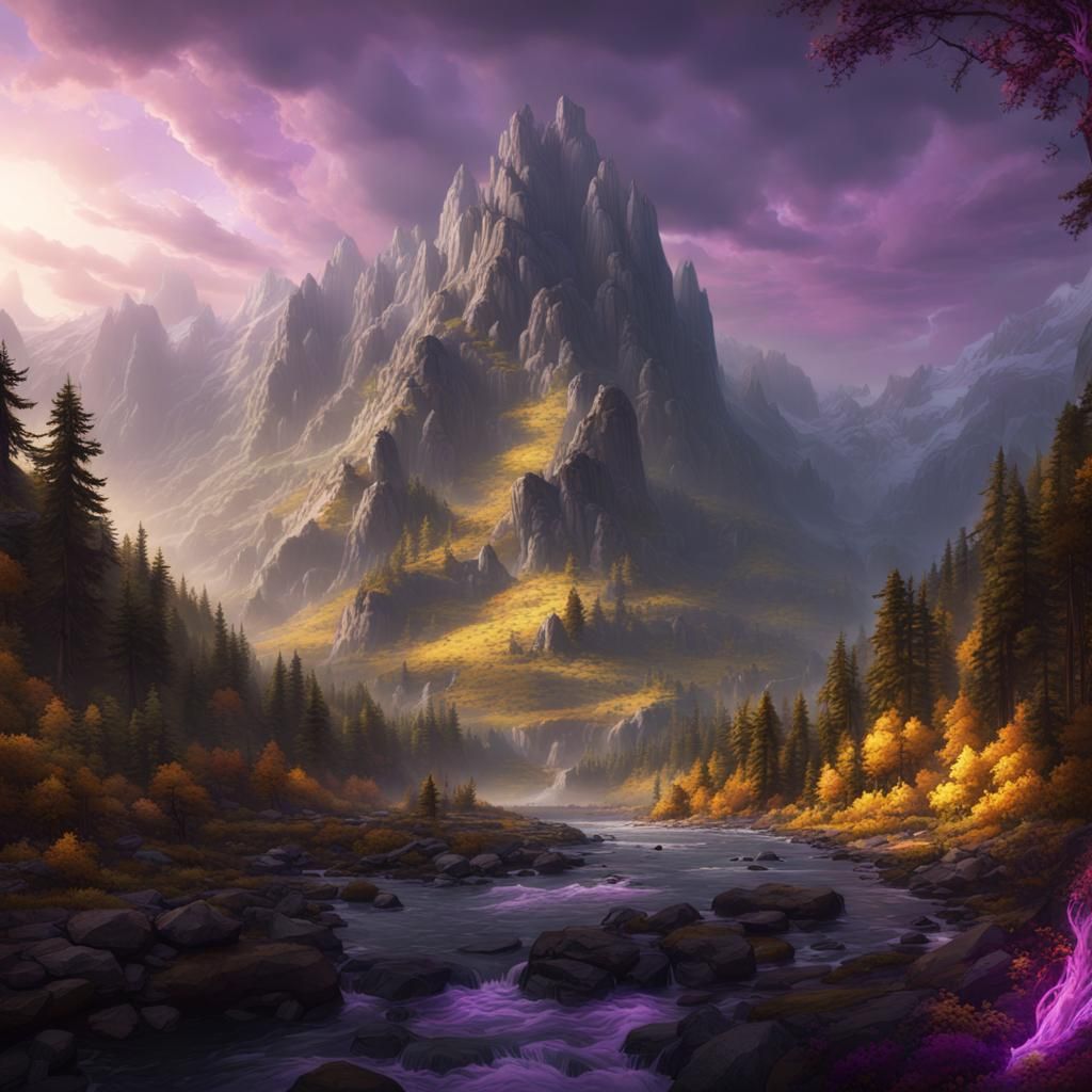 Dark Fantasy Hunger Games Landscape in 8K Resolution