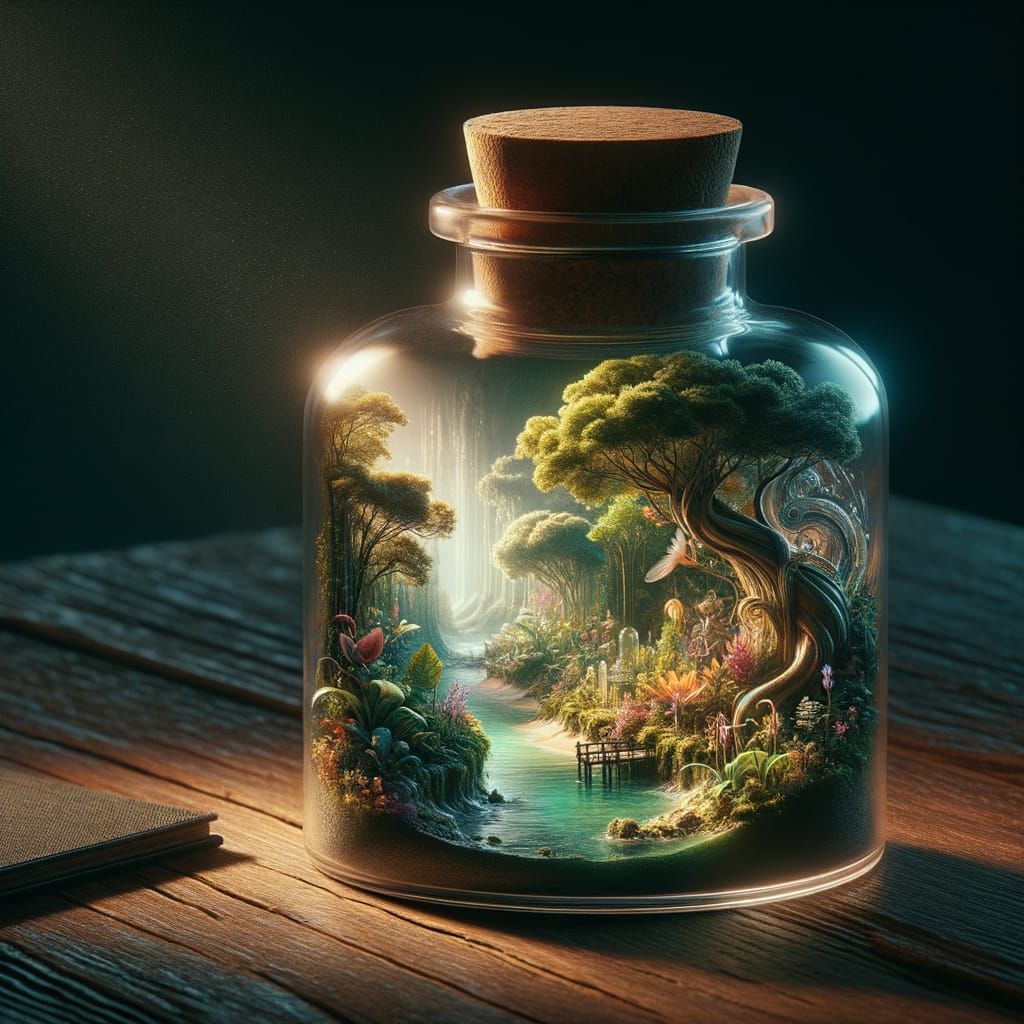 Garden of Eden in a Bottle Concept Art