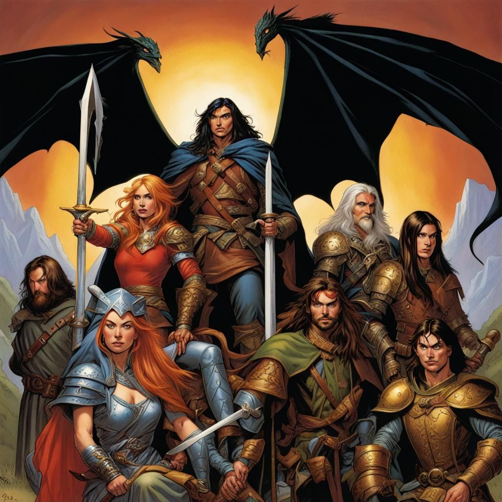 Marvel Comics Dragonlance Dragon Illustration