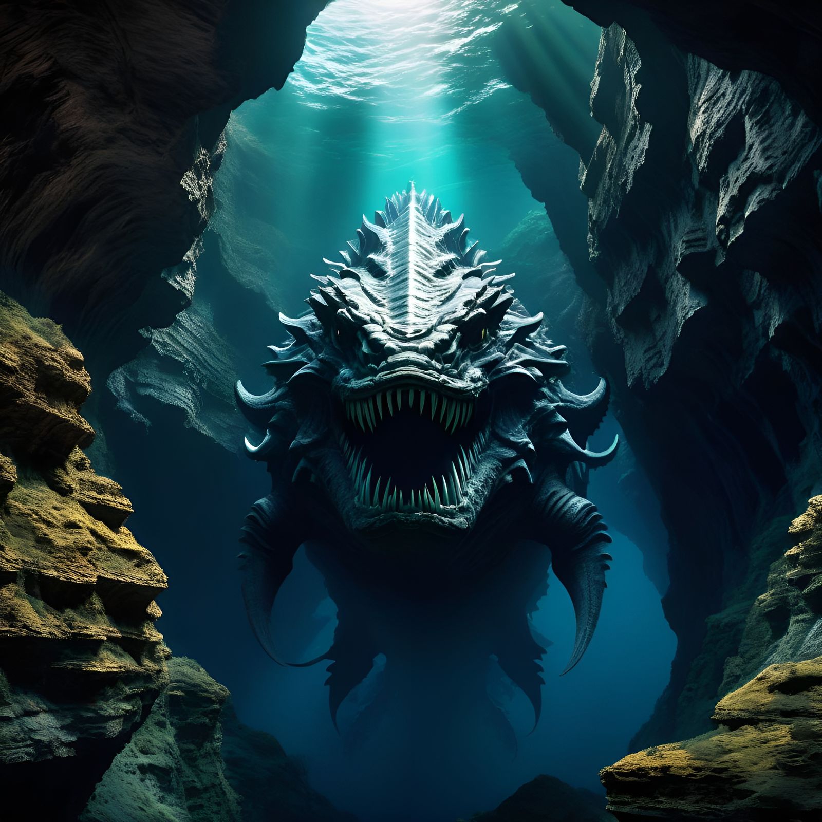 Analog Photo Portrait of a Deep Sea Monster