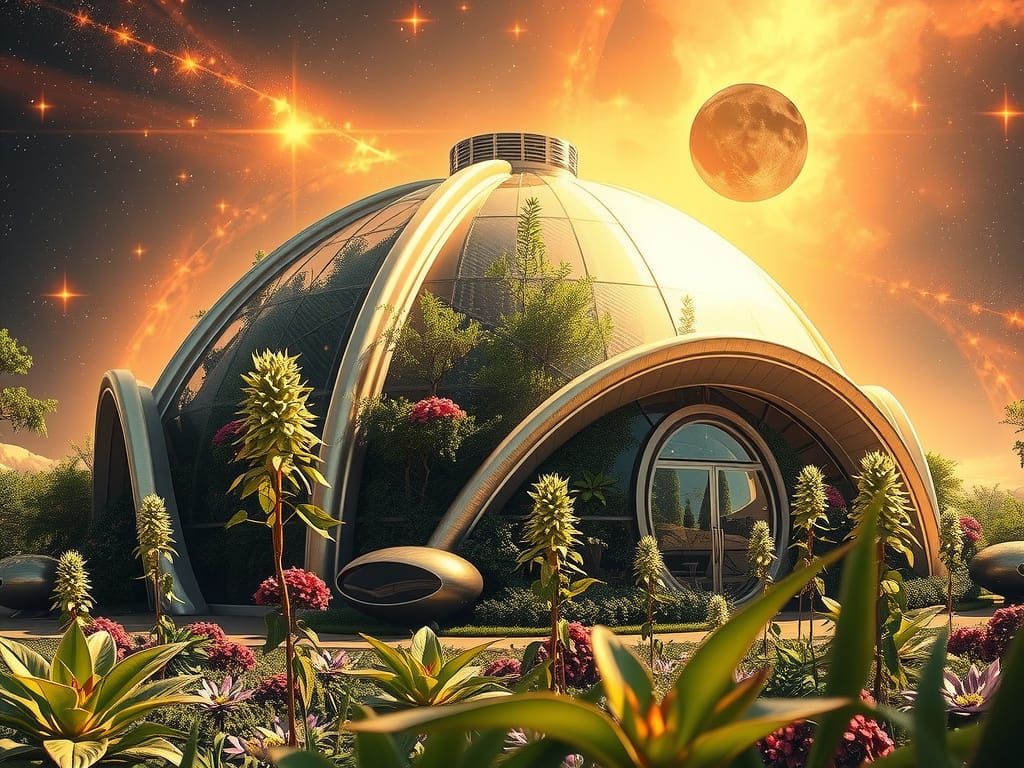 Solar-Punk Oasis in a Star-Filled Nebula