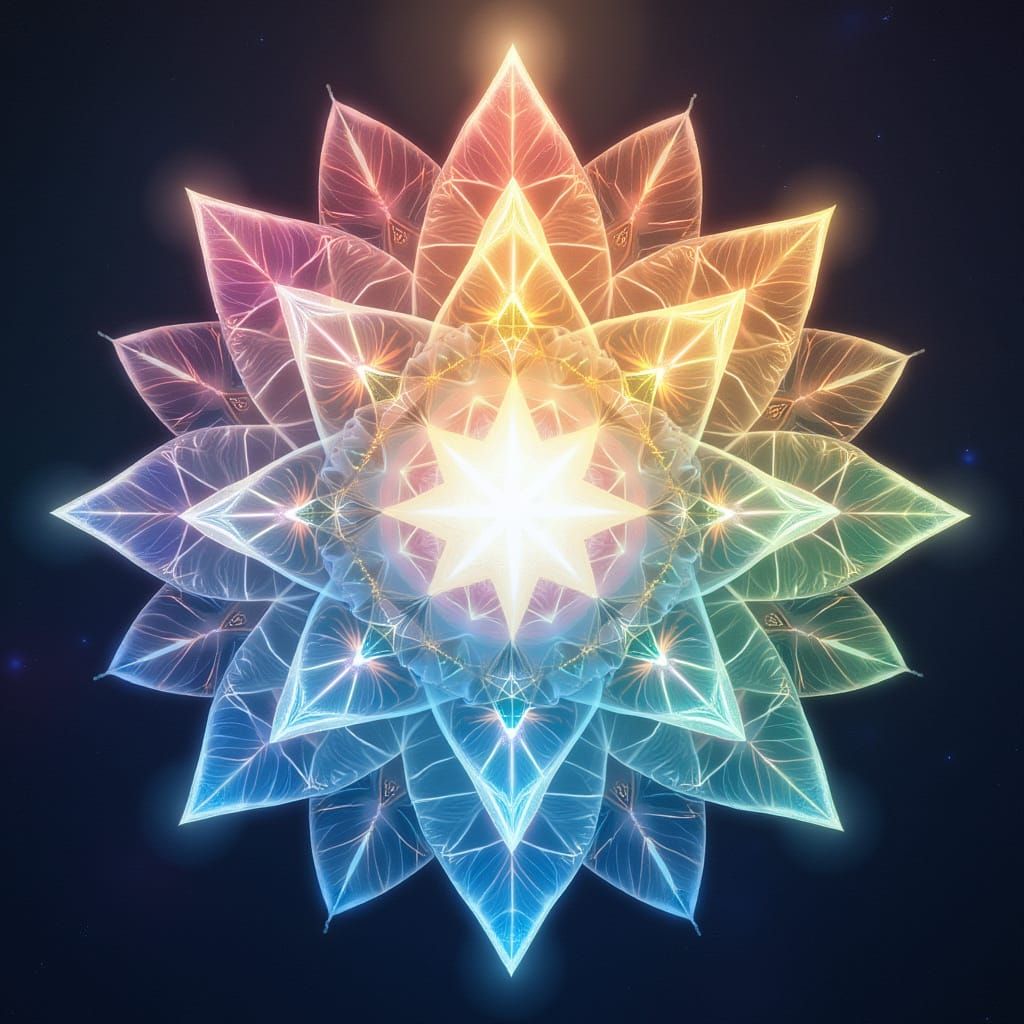 Lotus of Light with Sacred Geometry and Sigils