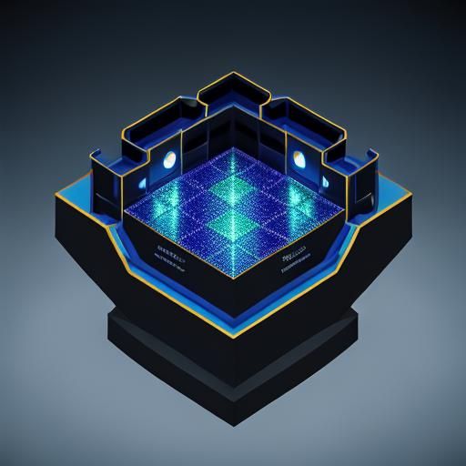 Abstract Digital Engine Splash Screen in Maximalist Style