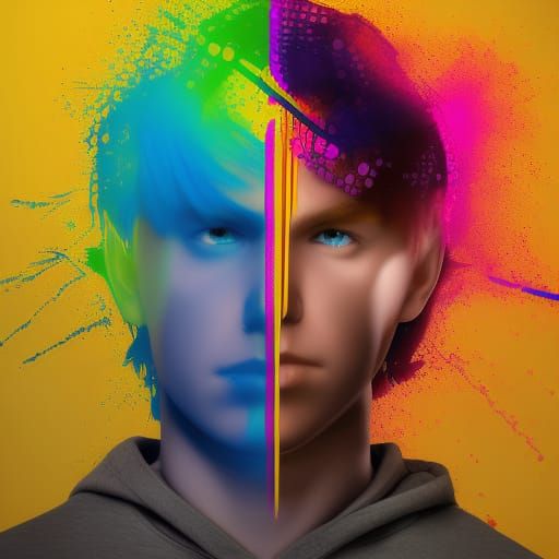 Teenage Telekinetic Battles Robots: Hyperrealistic Concept A...