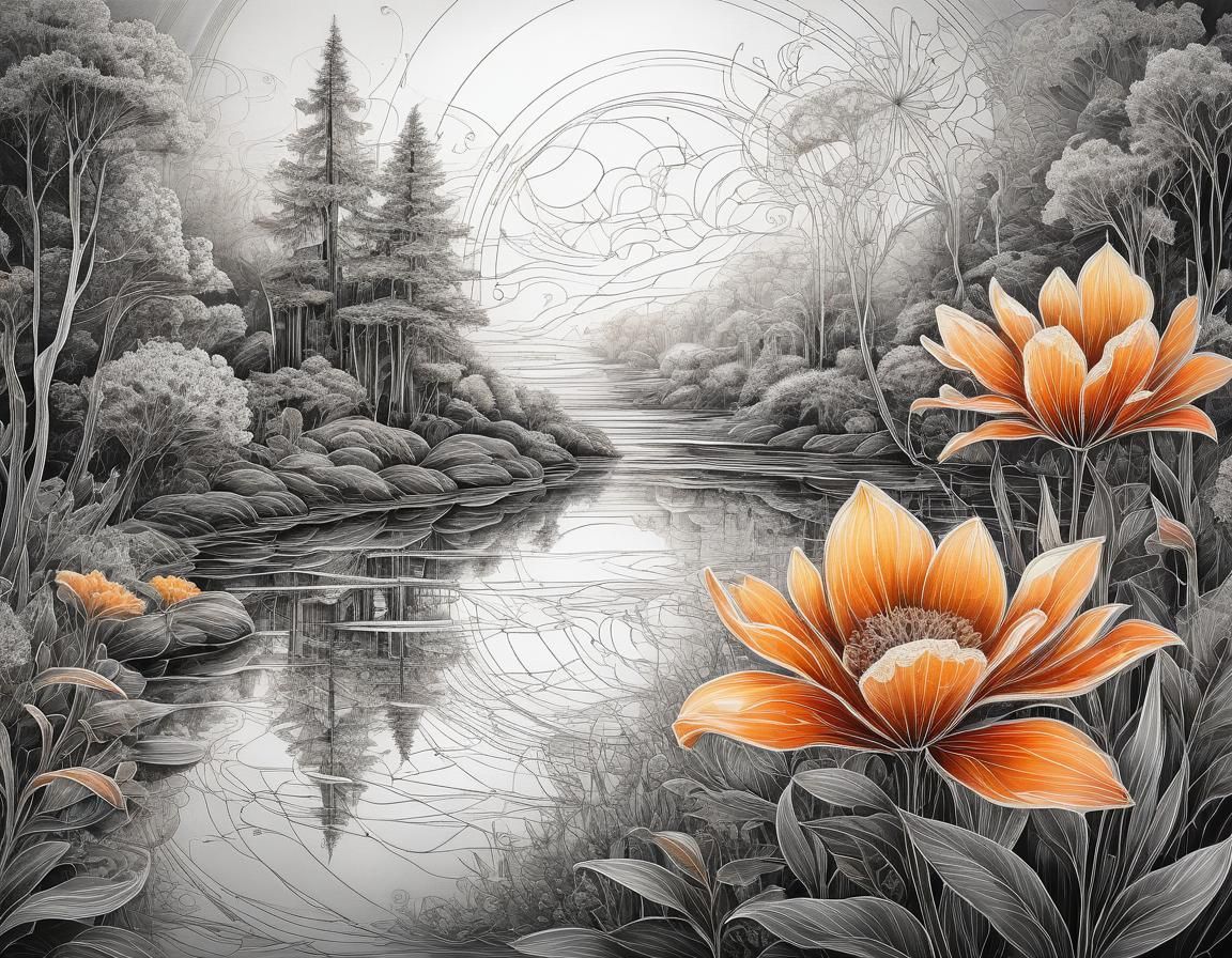 Ethereal Floral Abstract Portrait in Ultra HD