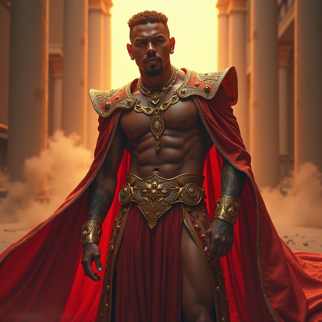 Detailed Matte Painting of Privilege in Deep Color