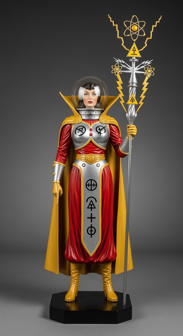 Atom Witch of Saturn: Retrofuturistic Metal Sculpture