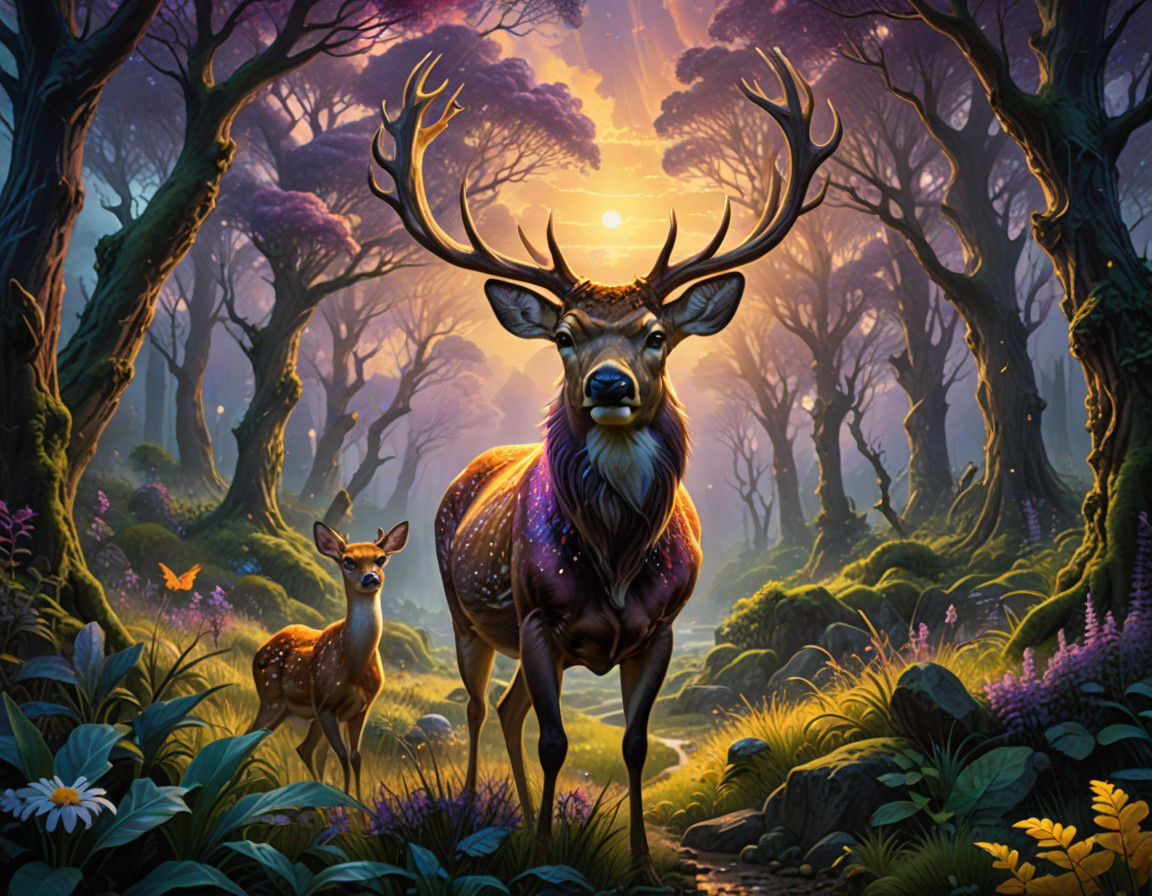 A Child's Whispers in an Enchanted Forest