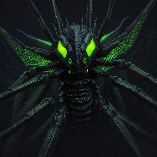 Kumonga: Giant Spider Kaiju in Dark Forest