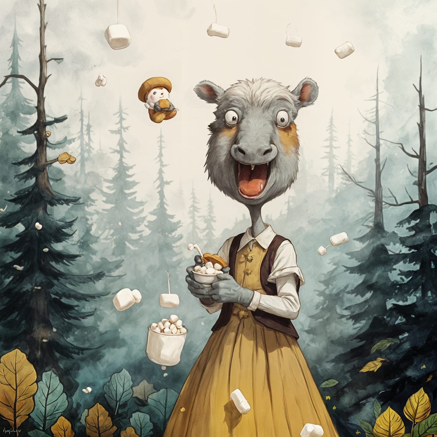 Marshmallows Being Munched