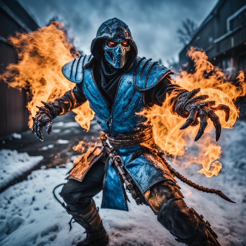 Sub-Zero and Scorpion Fusion with Ghost Rider