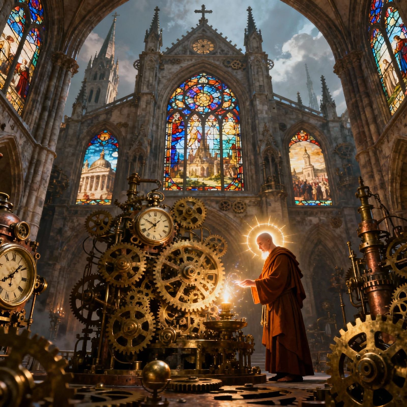 Steampunk Cathedral of Time and Gears