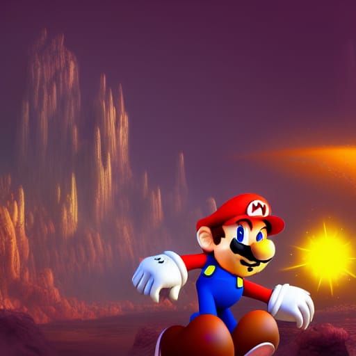 Mario and Sonic: Detailed Fantasy Concept Art