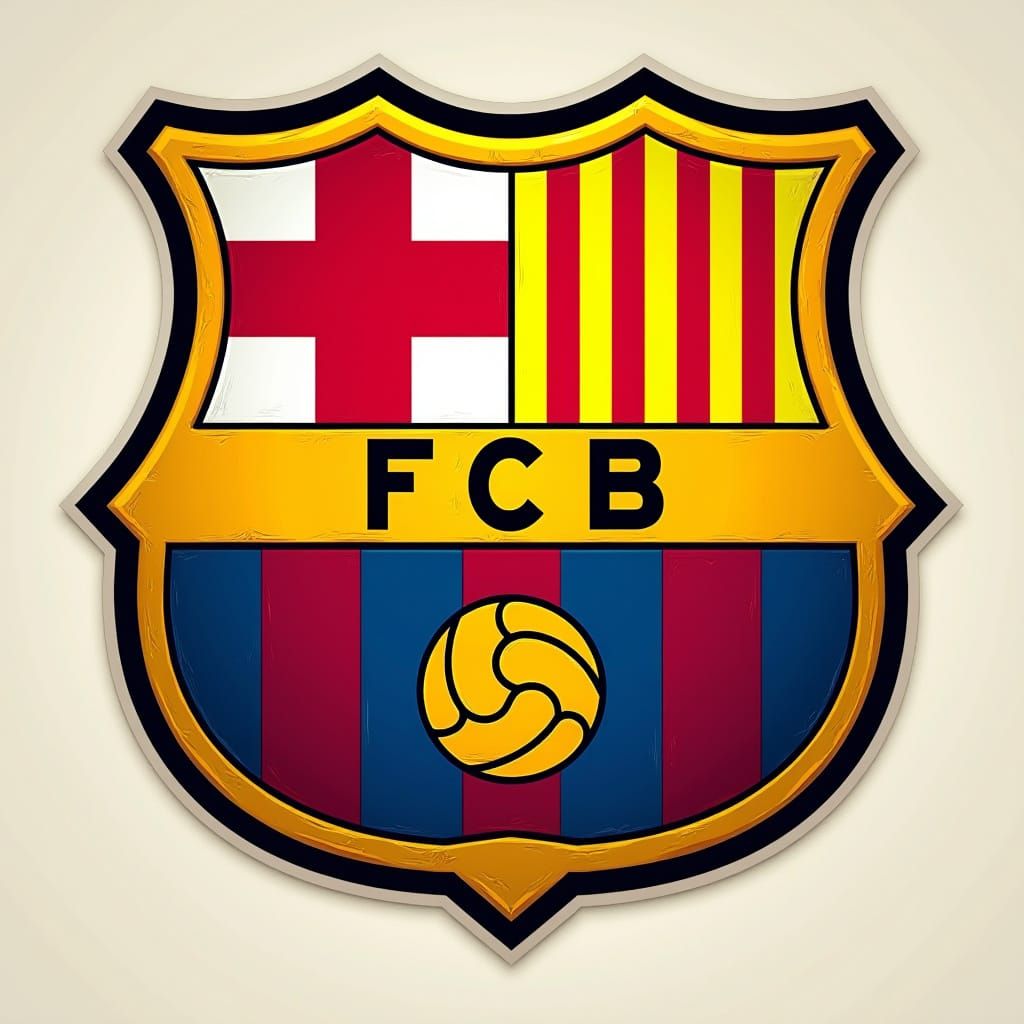 Modern Sports Shield in Bold Yellow and Red