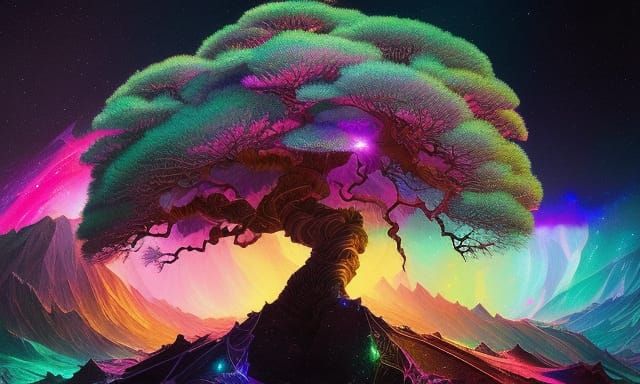 Crystal Galaxy: A Sci-Fi Photoillustration