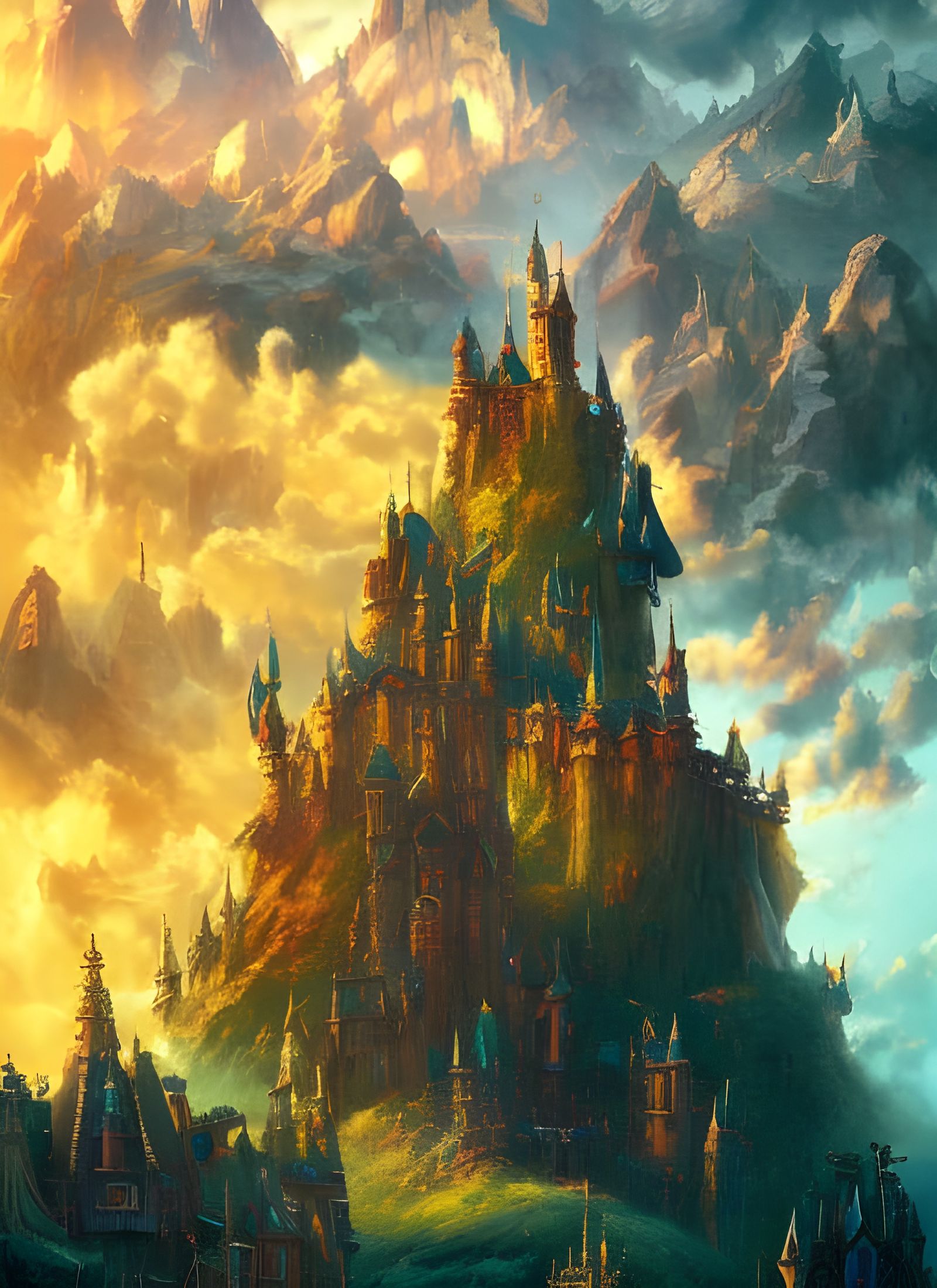 Epic Fairytale Castle in Princesspunk Style