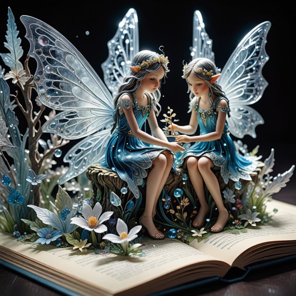 Crystal Fairies in an Enchanting Pop-Up Book