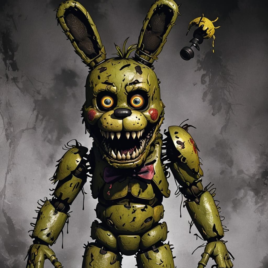 Extremely Scary Springtrap from Five Nights at Freddy's