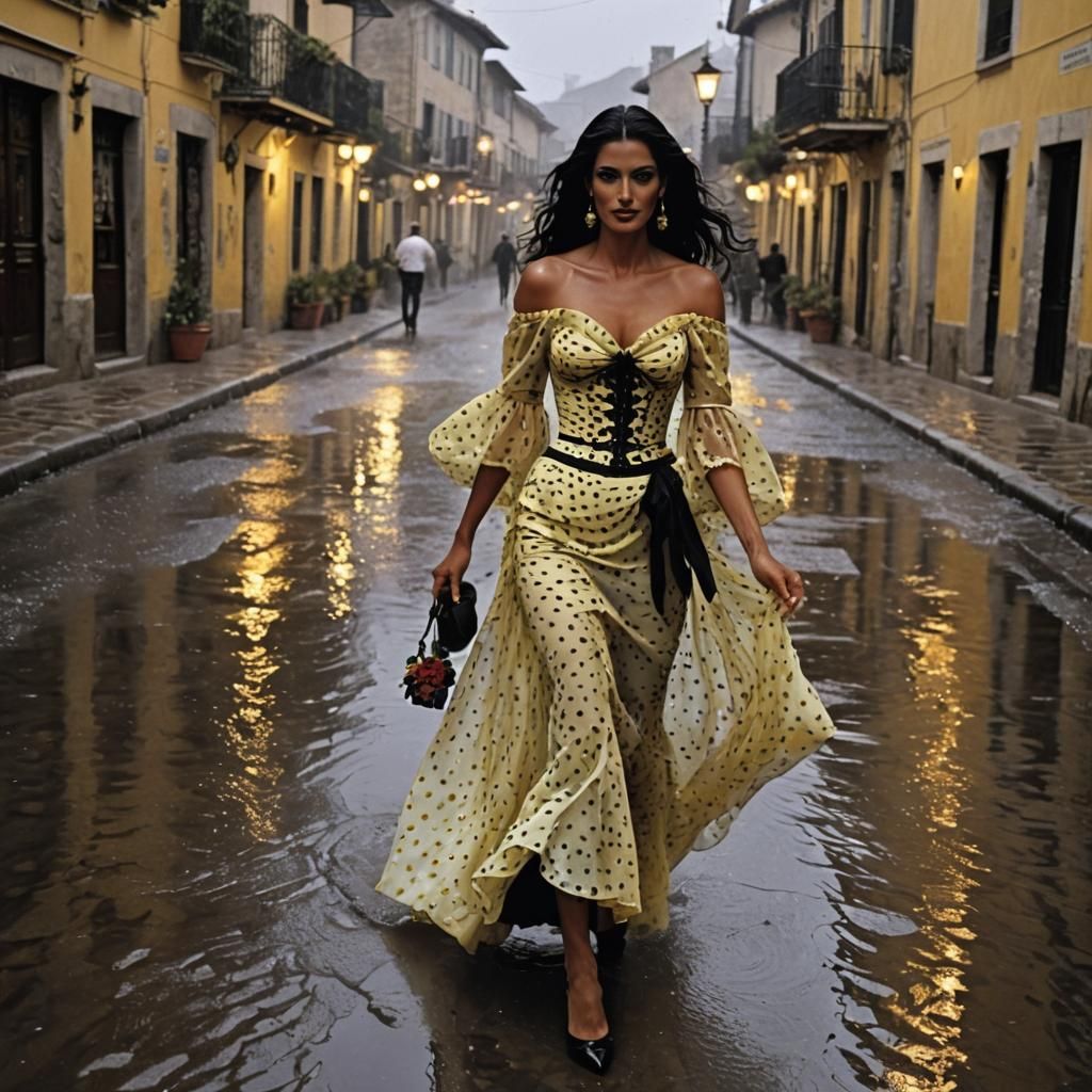 Wet Yasmeen Ghauri in Spanish Village