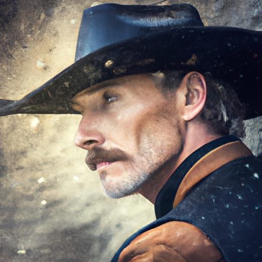 Old West Cowboy: Hyperrealistic 64 Megapixel Portrait