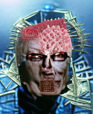 Disturbing Portrait of a Scarred Cenobite