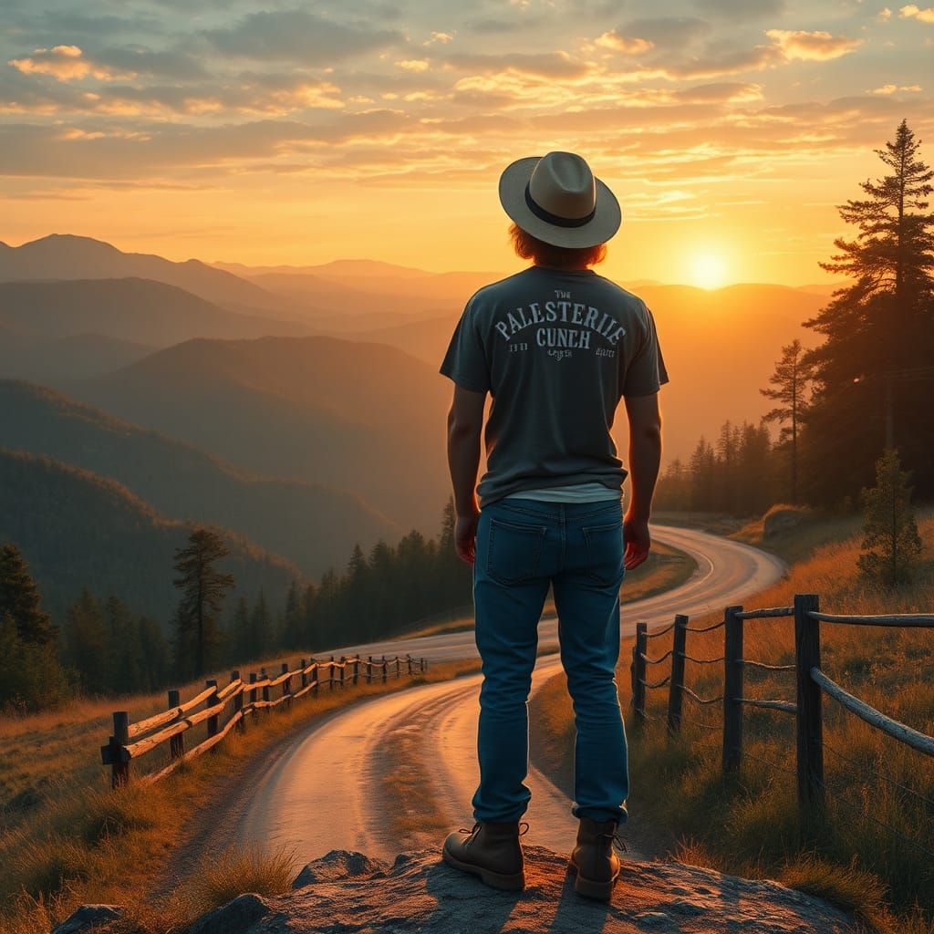 Appalachian Sunset: Impressionistic Mountain Vista