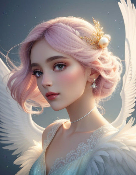 Fantasy Portrait of Young Sylph Maiden