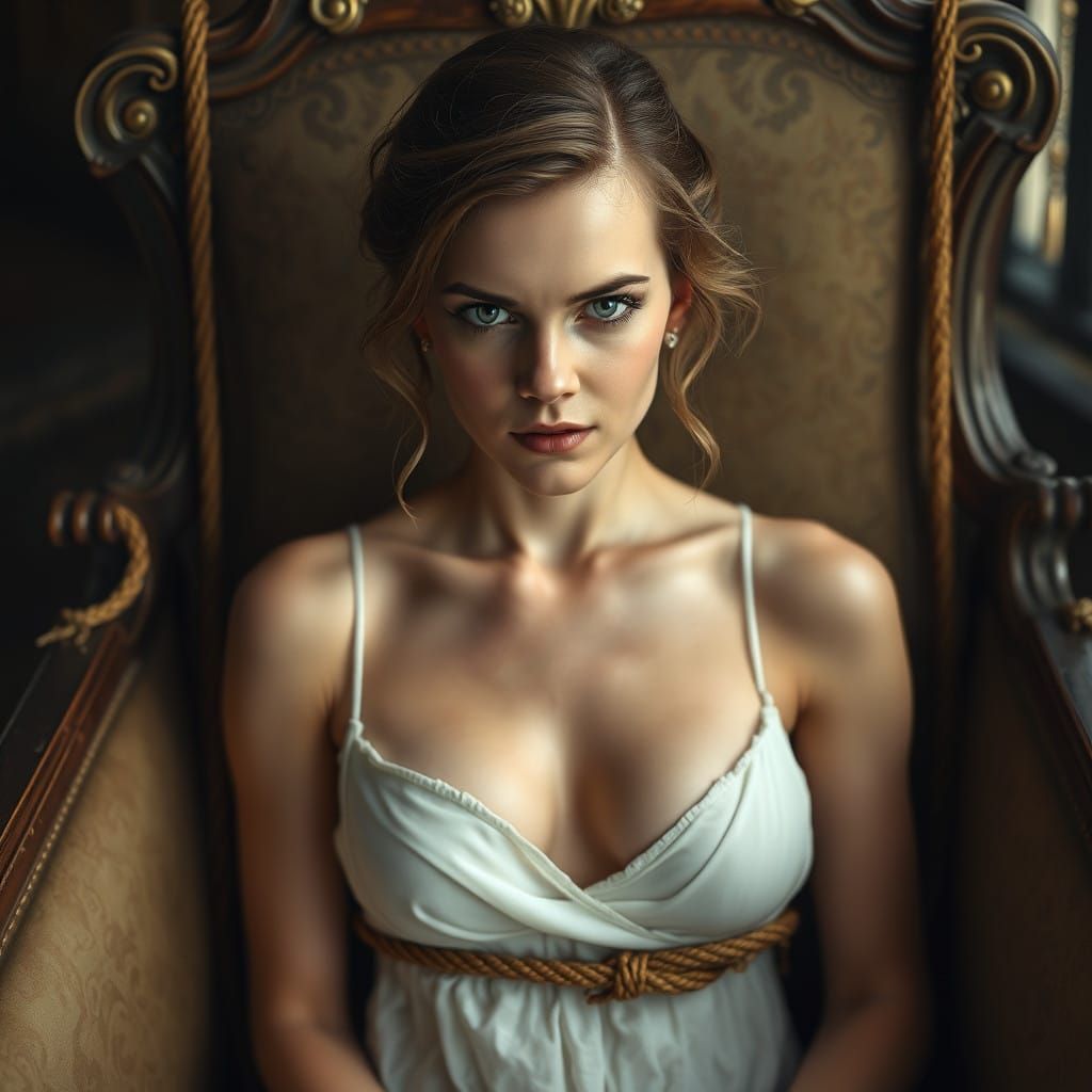 Haunting Victorian Goddess in Exquisite Realism