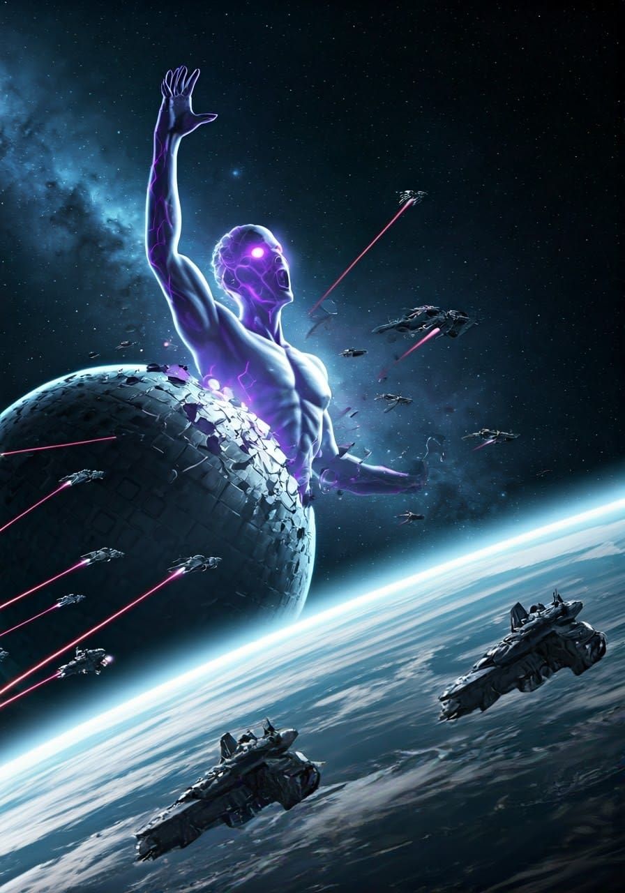 Armada Fires on Energy Monster in Space