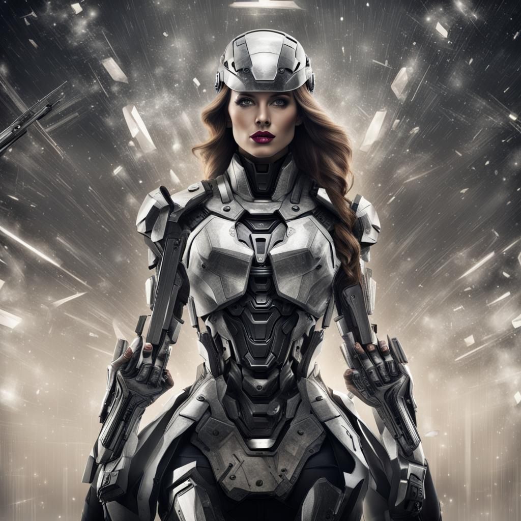 Elegant Woman Embodiment of Intelligence