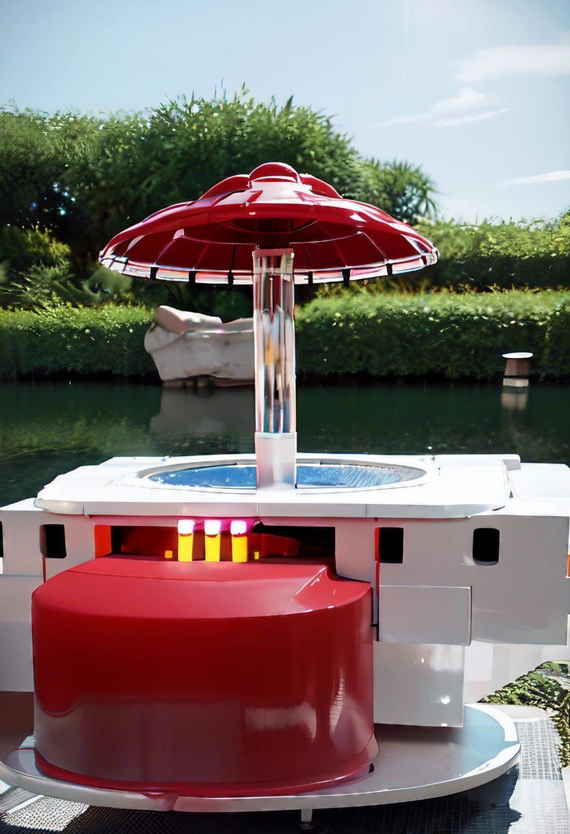 Futuristic Scene in Science Fiction Style