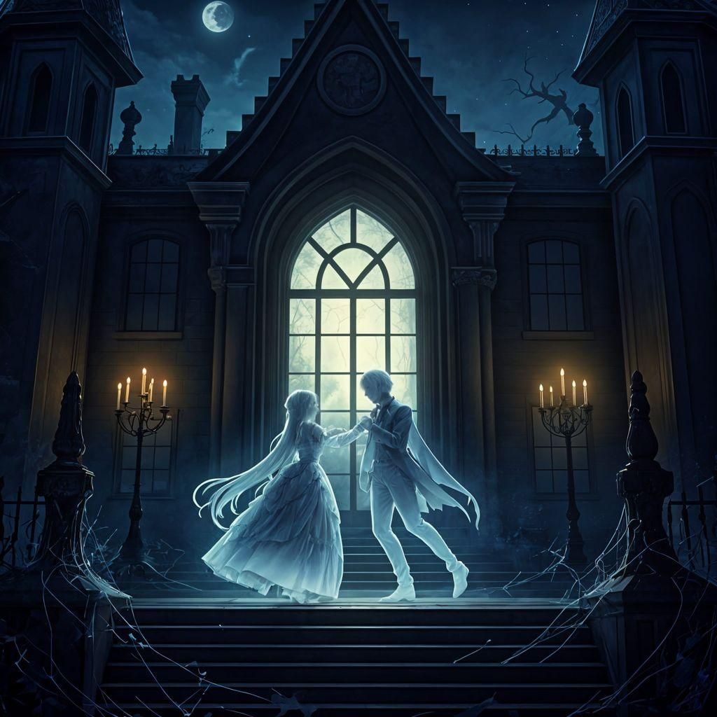 Haunted Mansion Ballroom Ghost Dance, 3D Anime Art