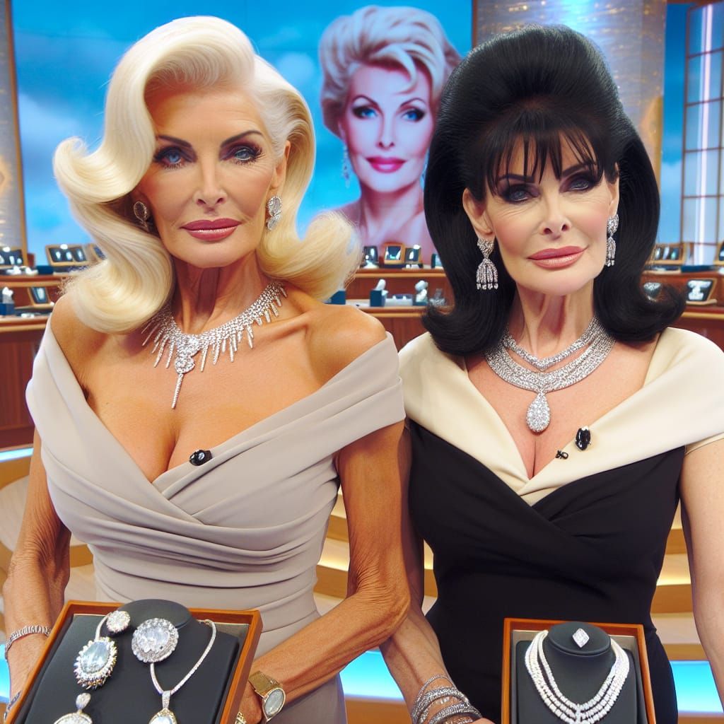 Hollywood Glamour on a Jewelry Shopping Channel