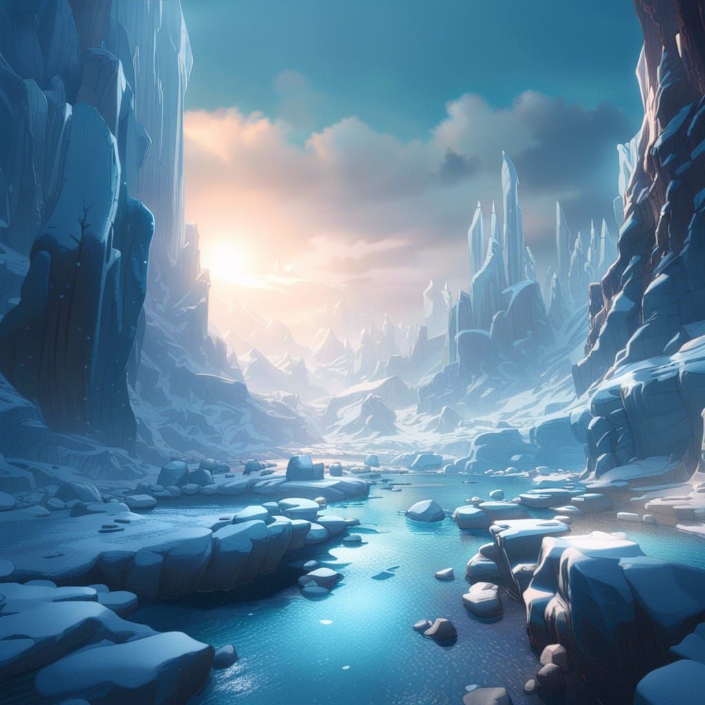Icy landscape