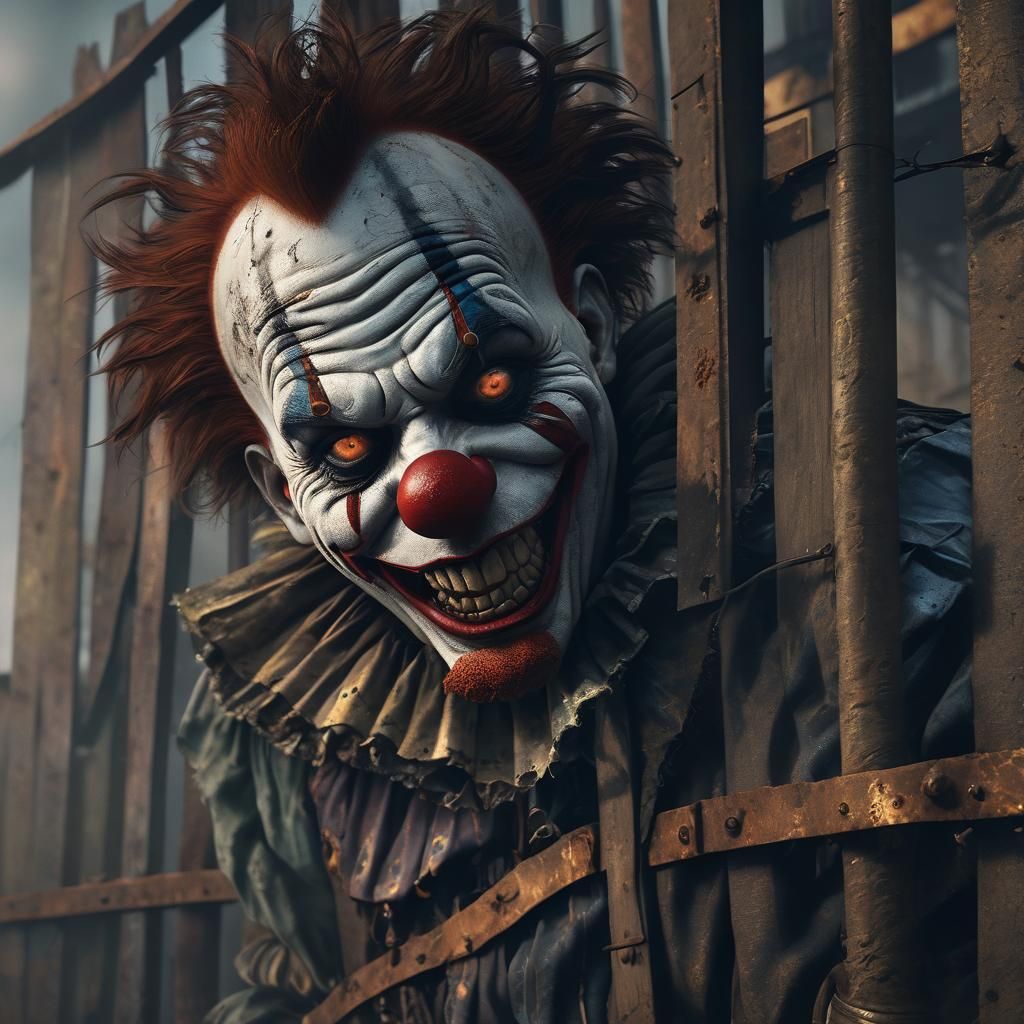 Scary Clown in Dark Fantasy Concept Art