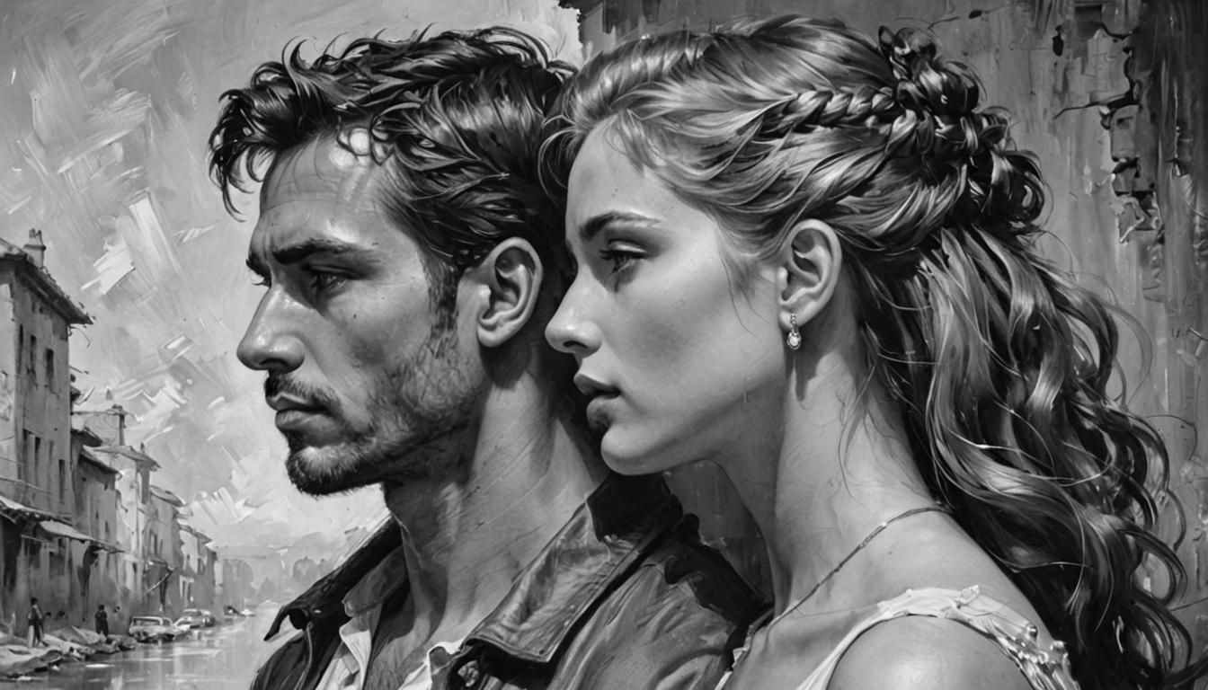 Monochrome Portrait in a Classic Figurative Style