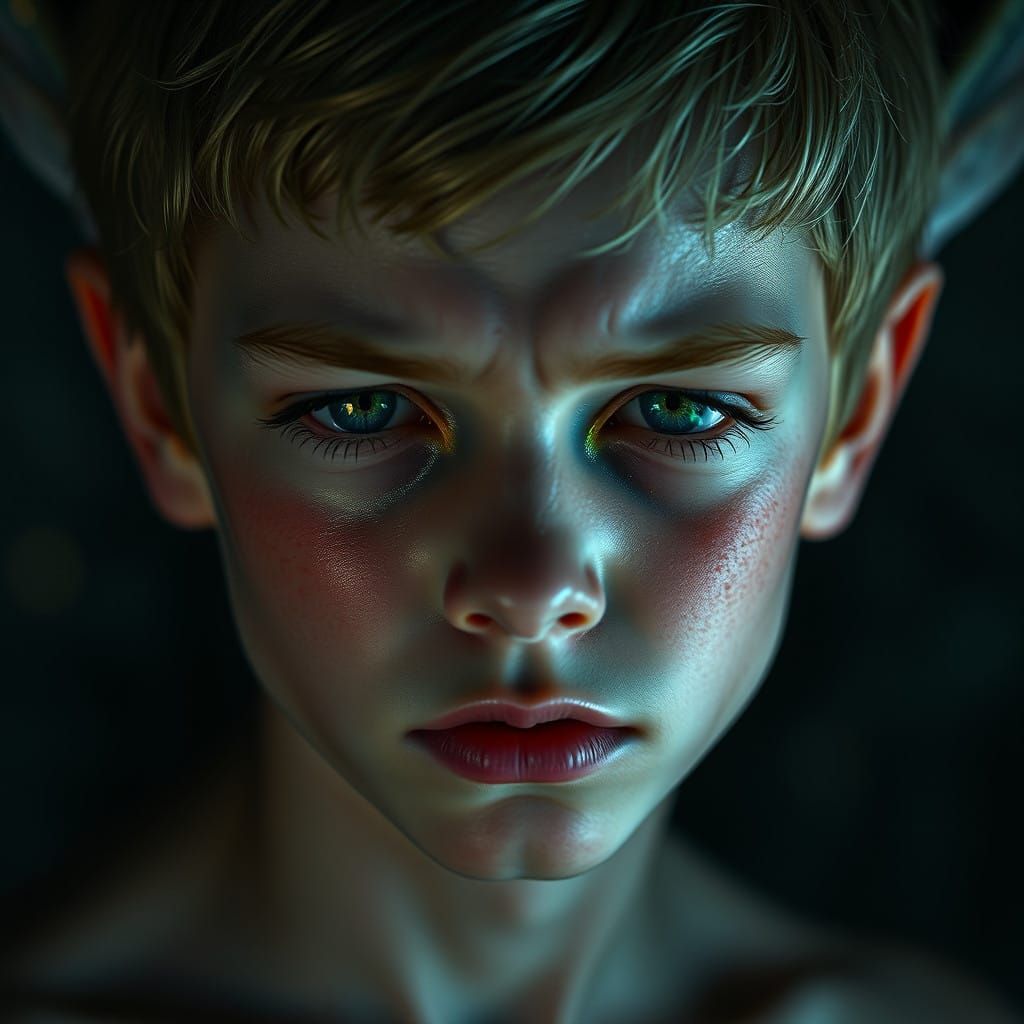 Hyper-Realistic Pixie Portrait Radiates Intense Emotions in ...