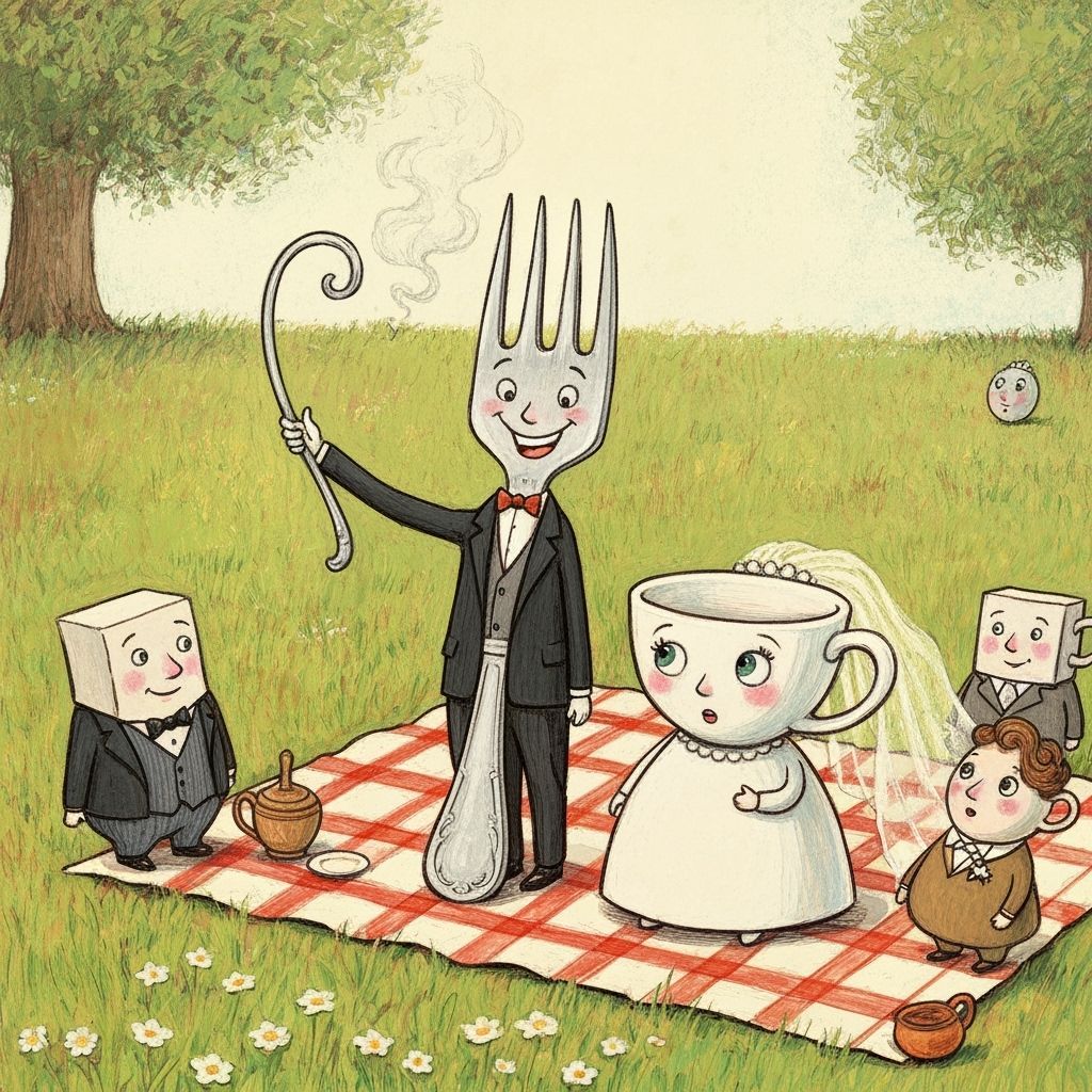 Anthropomorphic Wedding Objects in Impasto Style